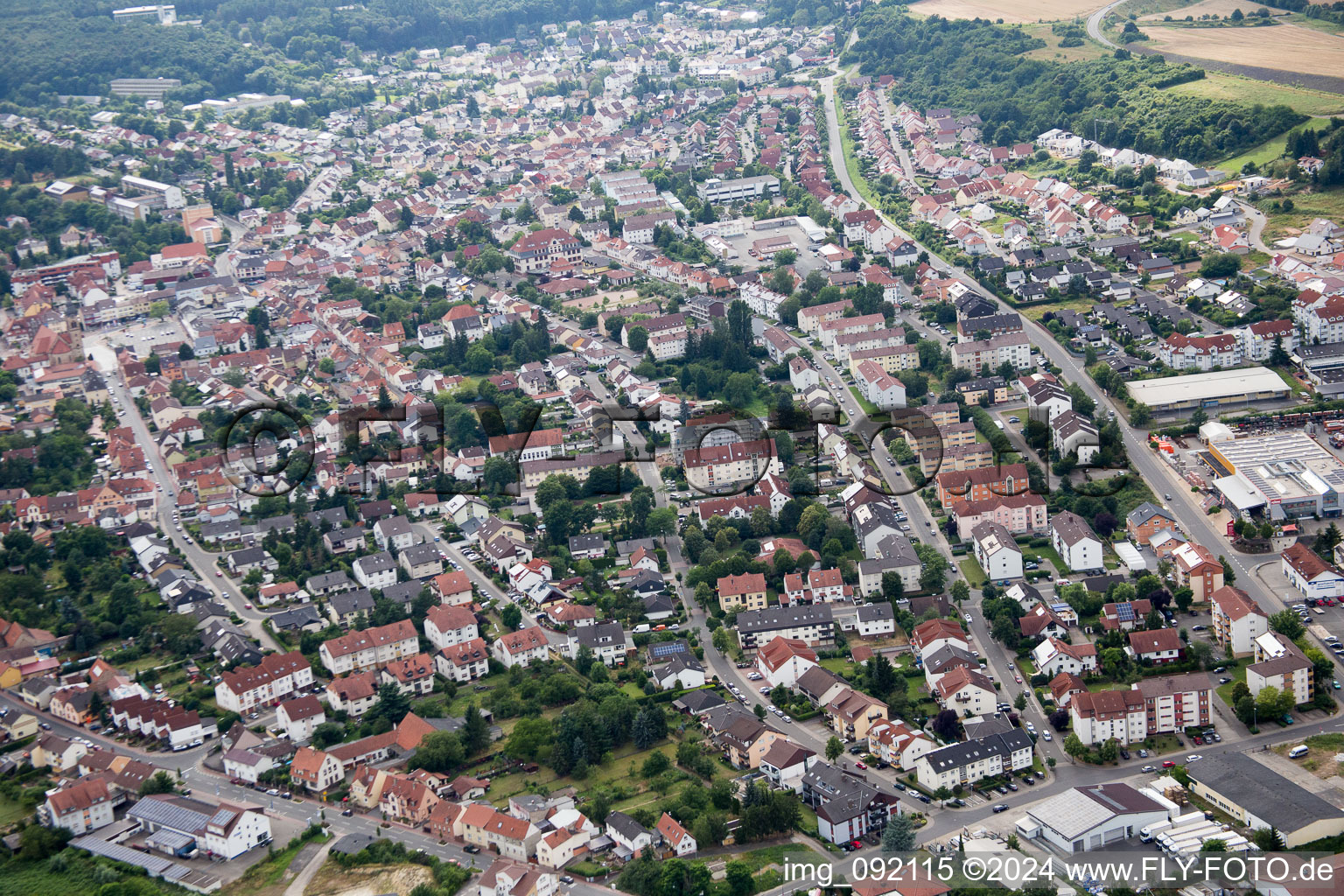 Eisenberg dans le département Rhénanie-Palatinat, Allemagne d'un drone