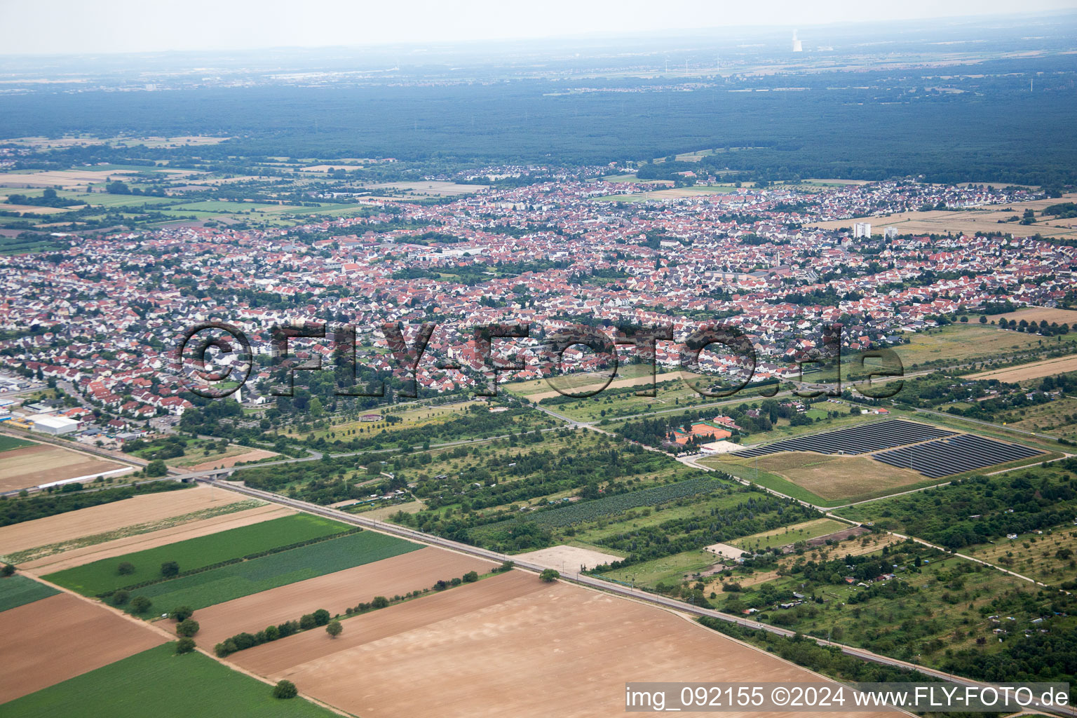 Haßloch dans le département Rhénanie-Palatinat, Allemagne d'en haut