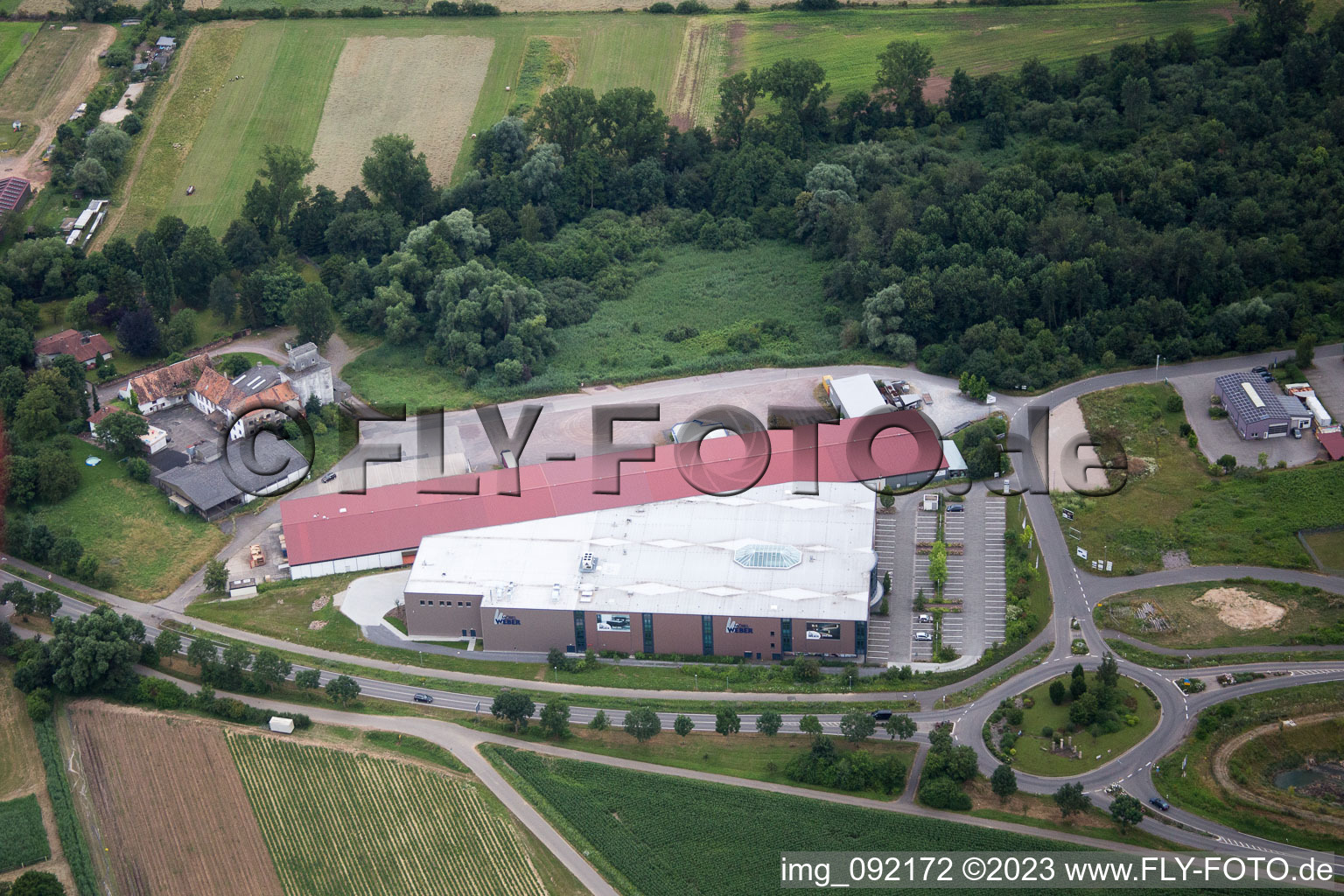 Quartier Herxheim in Herxheim bei Landau dans le département Rhénanie-Palatinat, Allemagne du point de vue du drone