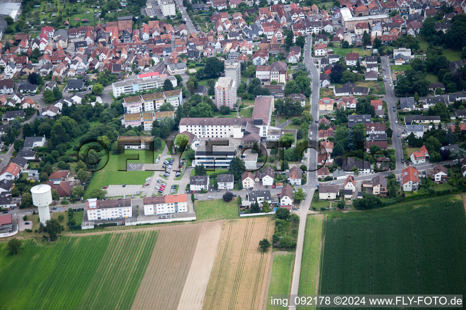 Vue oblique de Kandel dans le département Rhénanie-Palatinat, Allemagne