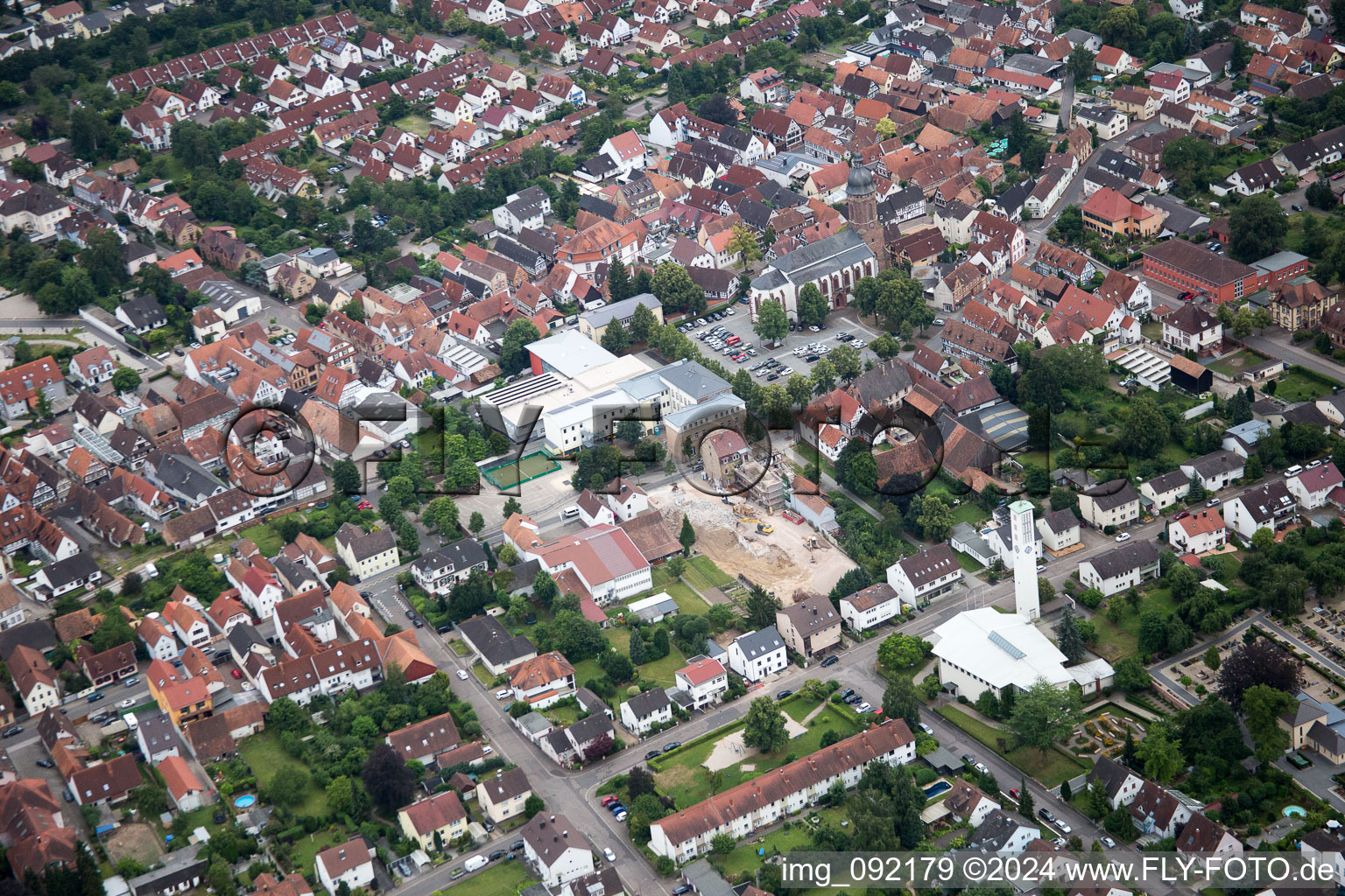 Kandel dans le département Rhénanie-Palatinat, Allemagne d'en haut