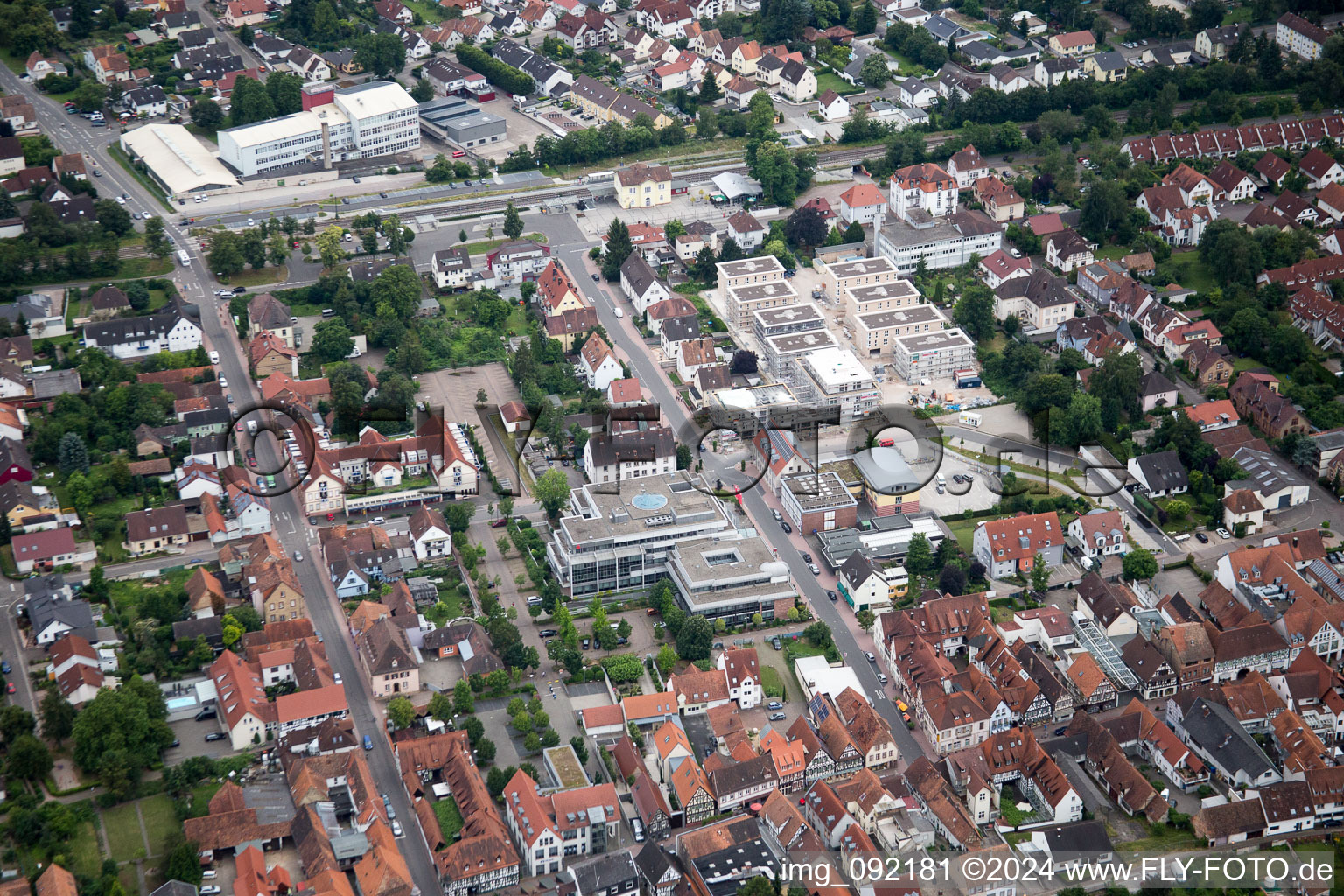 Kandel dans le département Rhénanie-Palatinat, Allemagne vue d'en haut