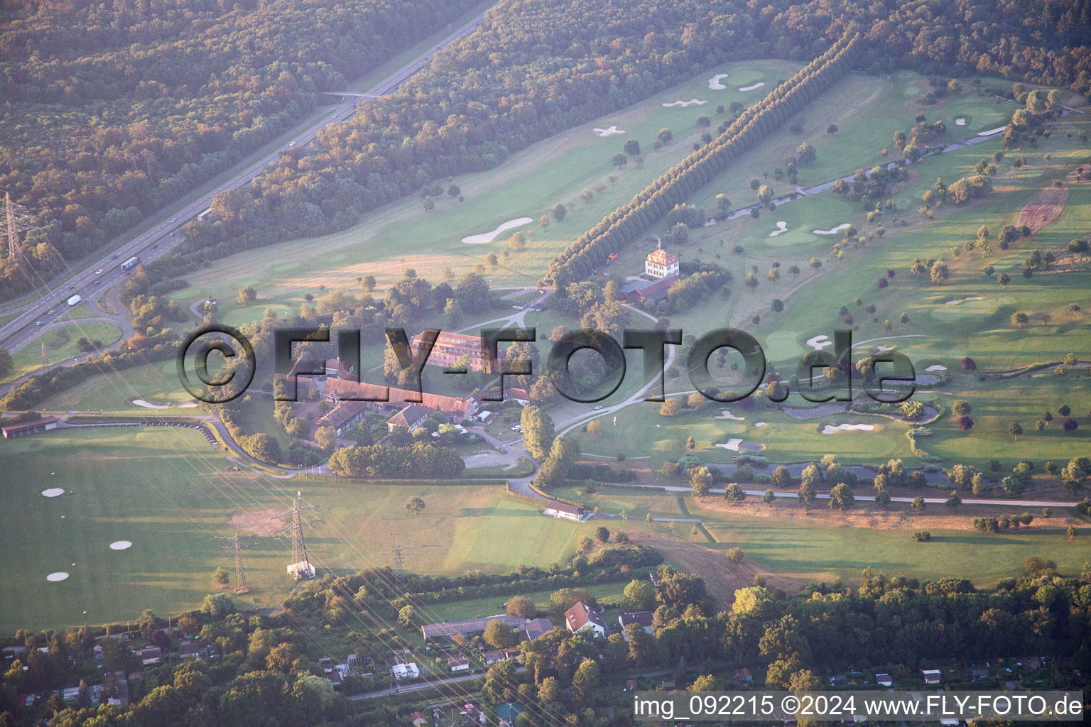 Photographie aérienne de KA Golf Club Scheibenhardt à le quartier Beiertheim-Bulach in Karlsruhe dans le département Bade-Wurtemberg, Allemagne