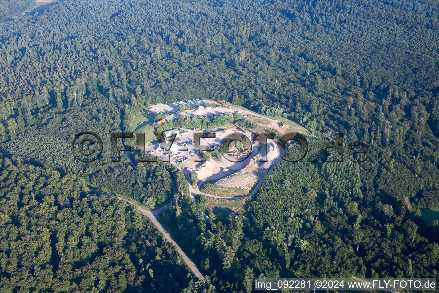 Vue aérienne de Décharge à Sprantal dans le département Bade-Wurtemberg, Allemagne