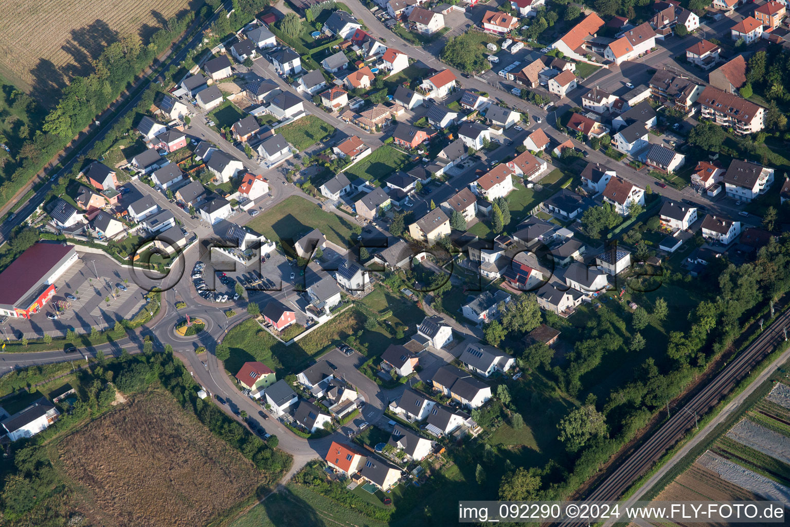 Photographie aérienne de Gondelsheim dans le département Bade-Wurtemberg, Allemagne