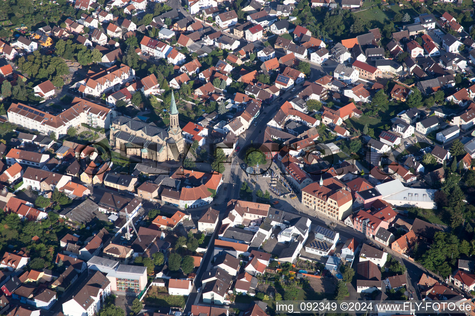 Photographie aérienne de Forst dans le département Bade-Wurtemberg, Allemagne