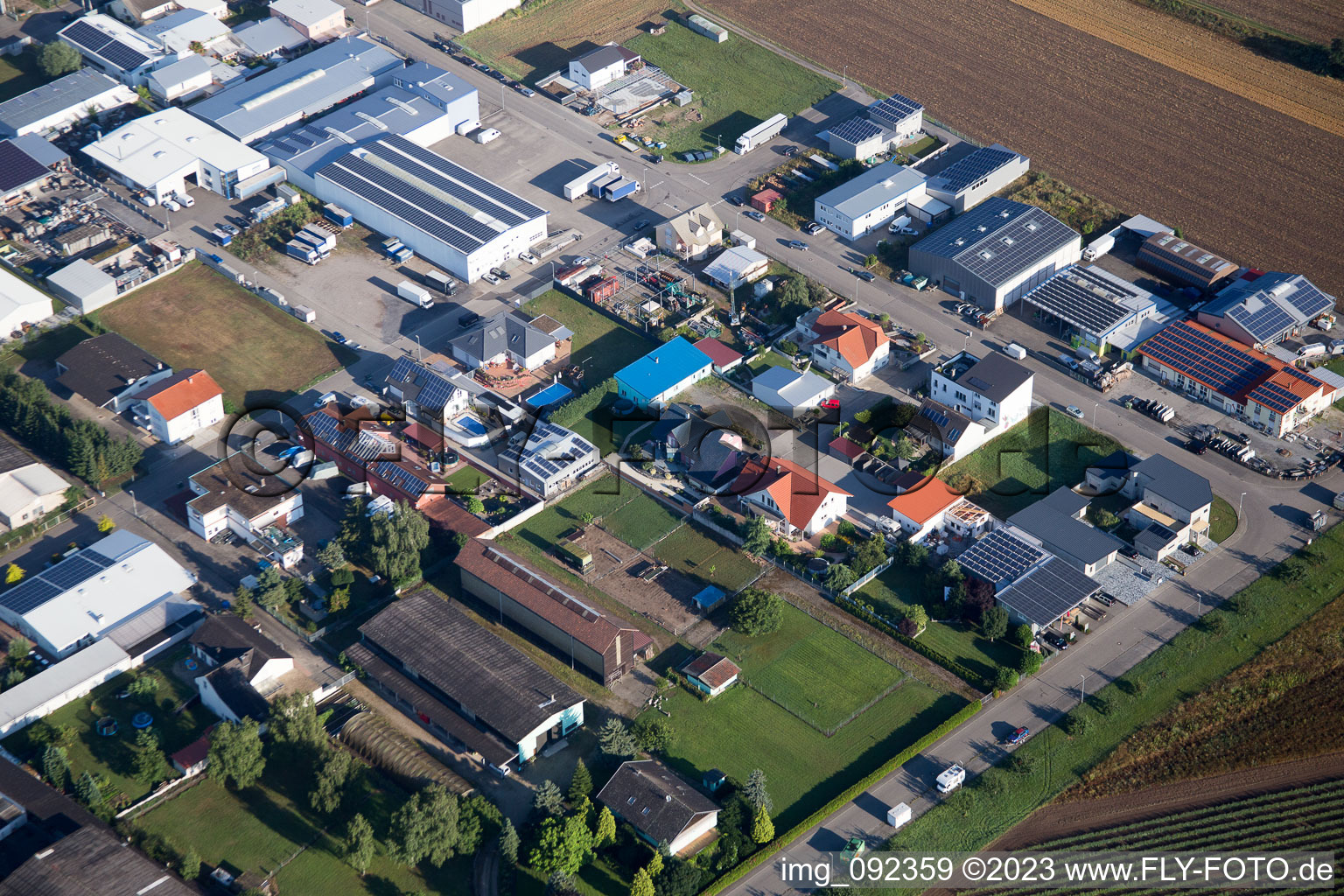 Hambrücken dans le département Bade-Wurtemberg, Allemagne vue du ciel