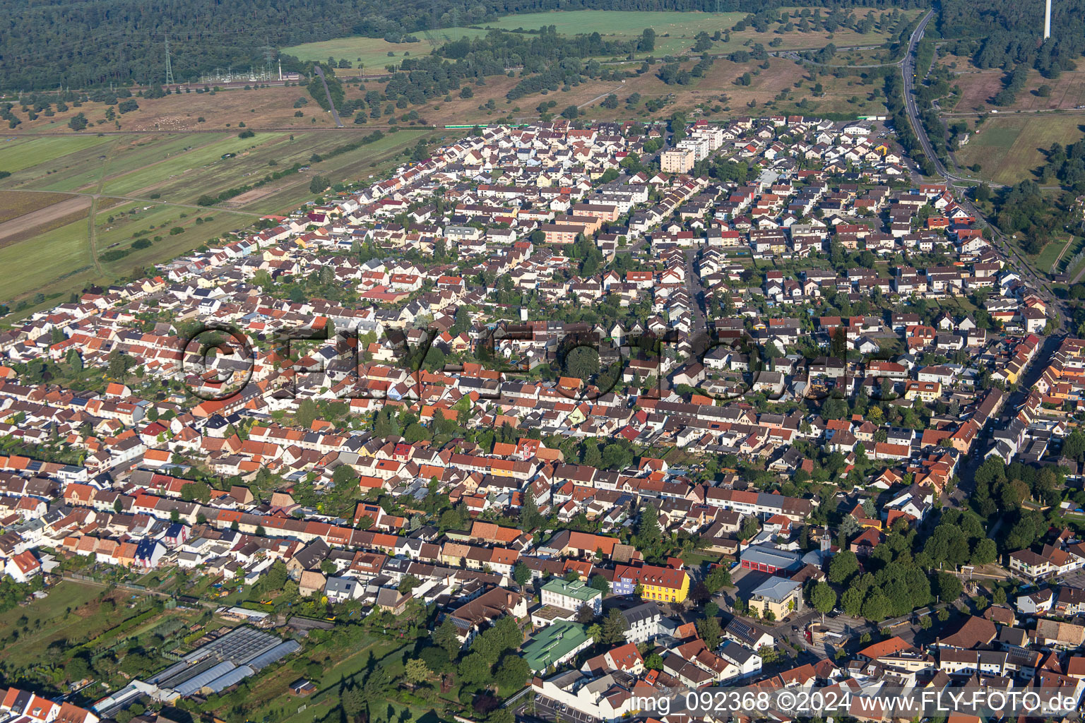 Wiesental dans le département Bade-Wurtemberg, Allemagne vue du ciel