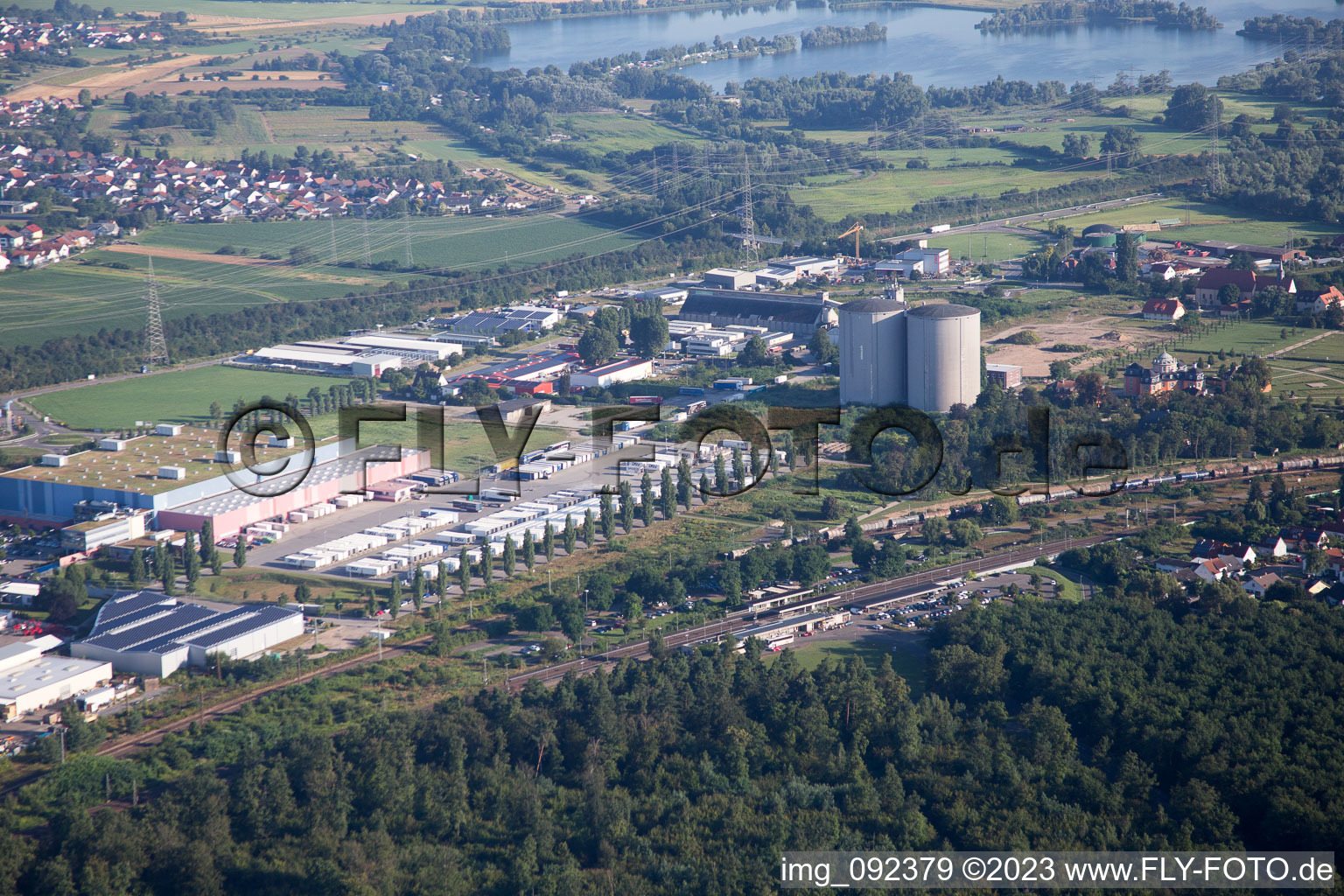 Photographie aérienne de Waghäusel dans le département Bade-Wurtemberg, Allemagne