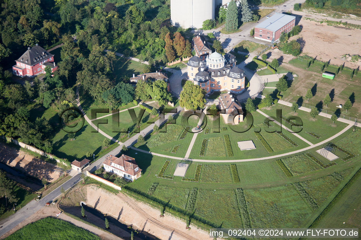 Waghäusel dans le département Bade-Wurtemberg, Allemagne d'en haut