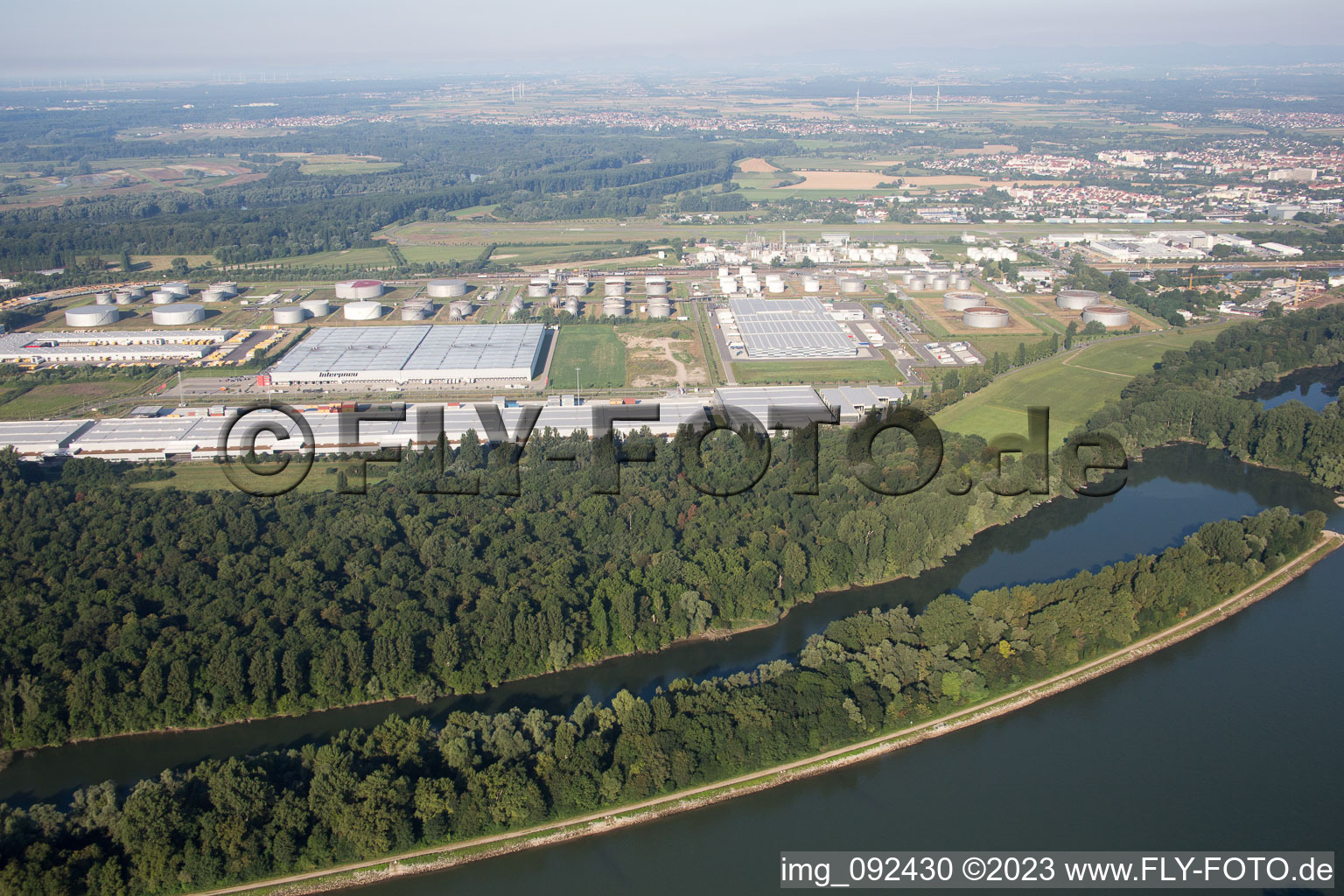 Vue aérienne de Interpneu à Speyer dans le département Rhénanie-Palatinat, Allemagne