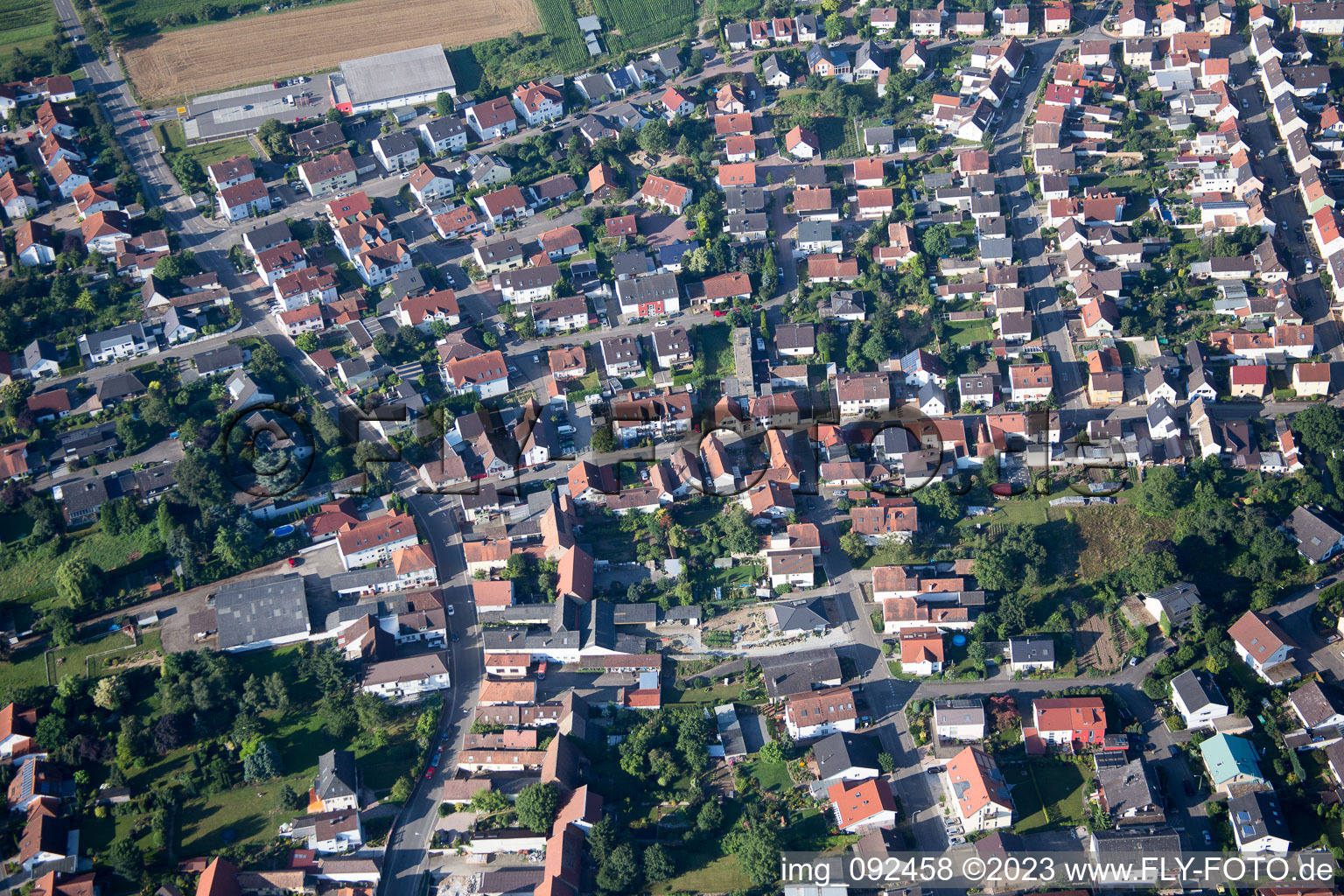 Photographie aérienne de Quartier Berghausen in Römerberg dans le département Rhénanie-Palatinat, Allemagne