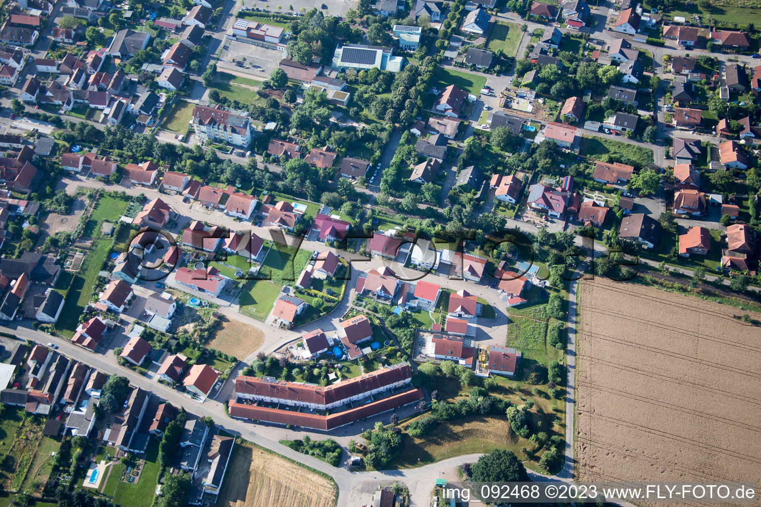 Vue aérienne de (Palatinat) à Westheim dans le département Rhénanie-Palatinat, Allemagne