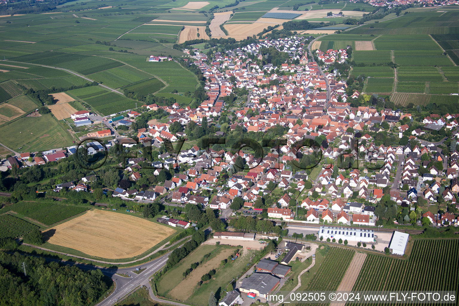 Image drone de Insheim dans le département Rhénanie-Palatinat, Allemagne