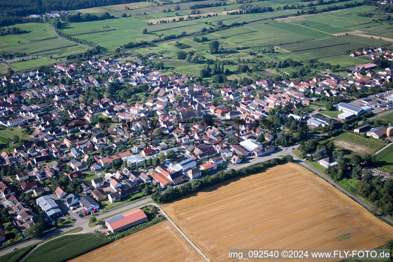 Steinfeld dans le département Rhénanie-Palatinat, Allemagne d'en haut