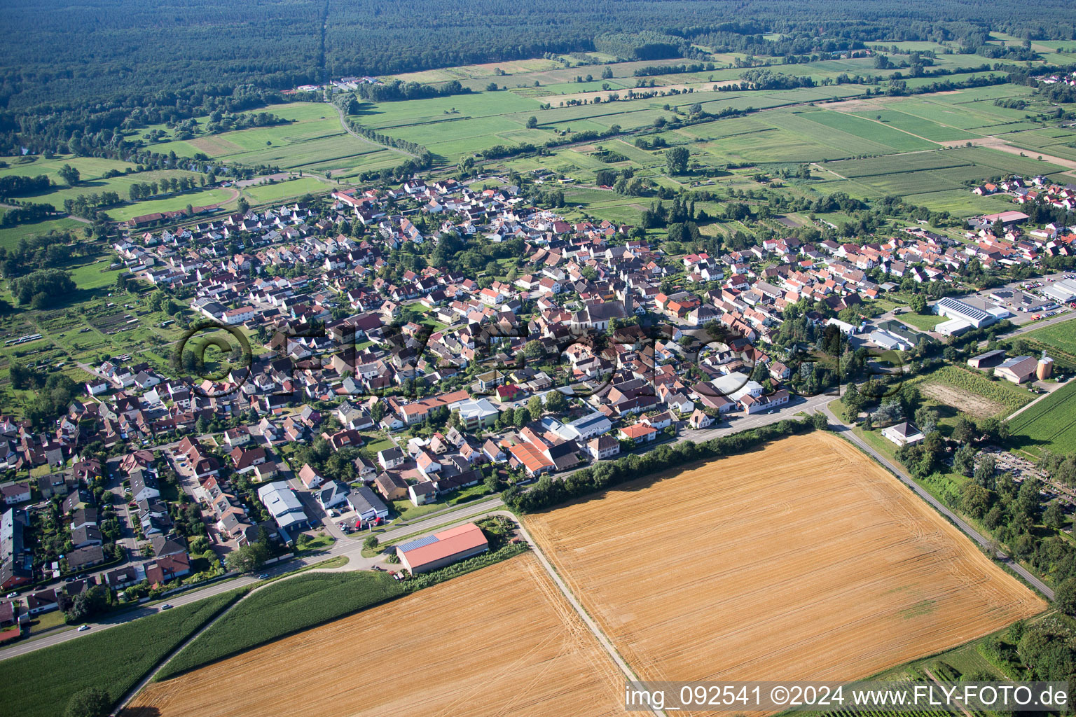 Steinfeld dans le département Rhénanie-Palatinat, Allemagne hors des airs