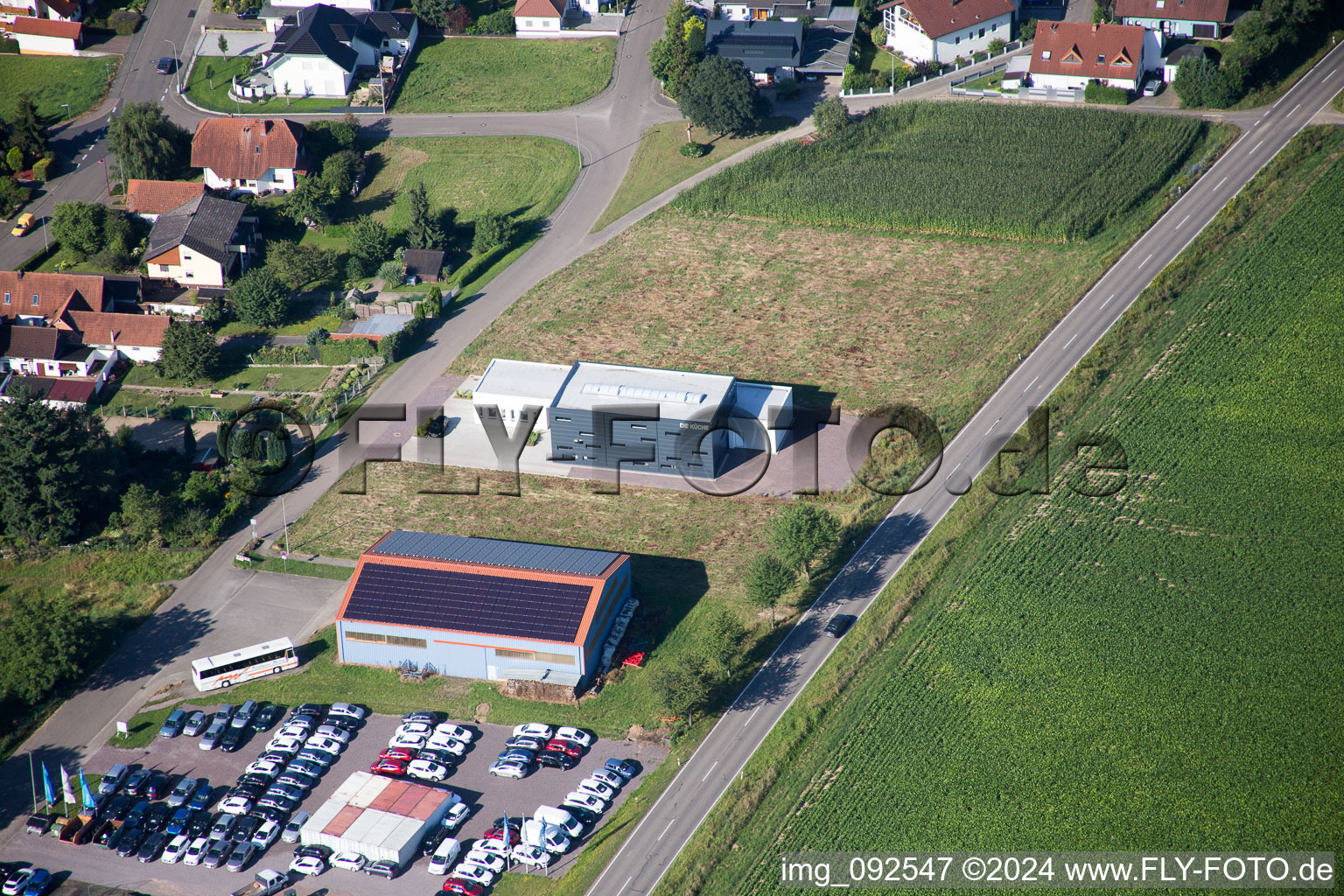 Vue d'oiseau de Steinfeld dans le département Rhénanie-Palatinat, Allemagne