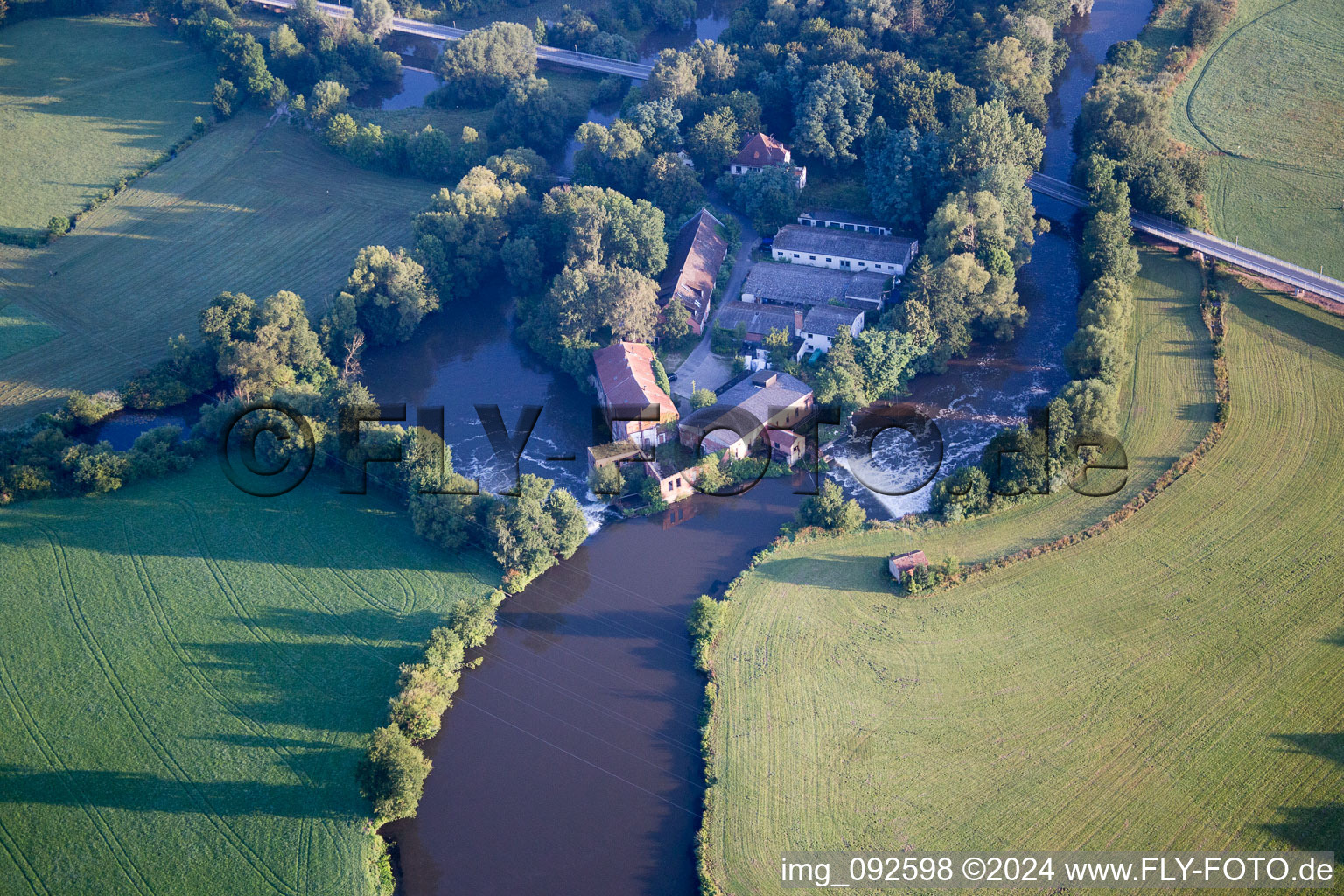 Photographie aérienne de Schallershof dans le département Bavière, Allemagne