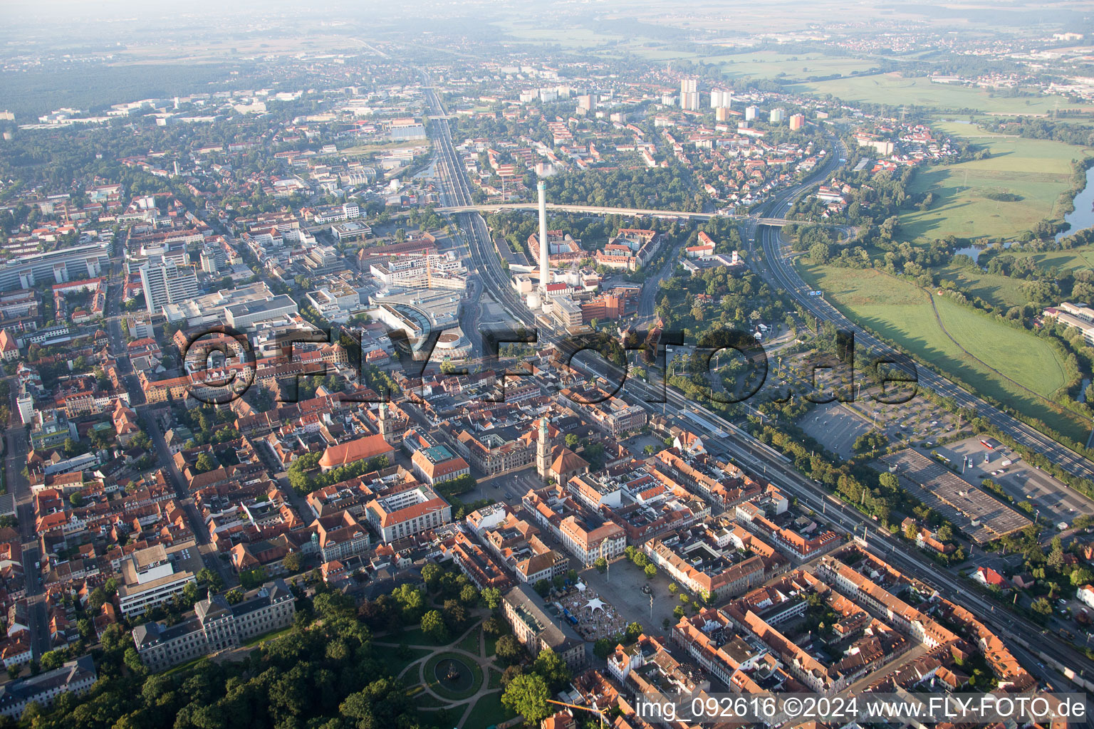 Erlangen dans le département Bavière, Allemagne d'en haut