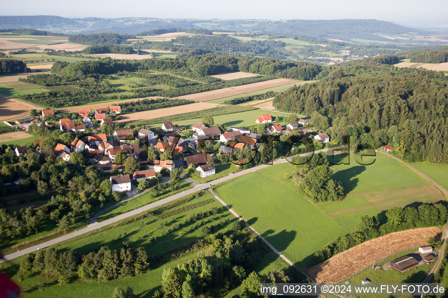 Vue aérienne de Haidhof dans le département Bavière, Allemagne