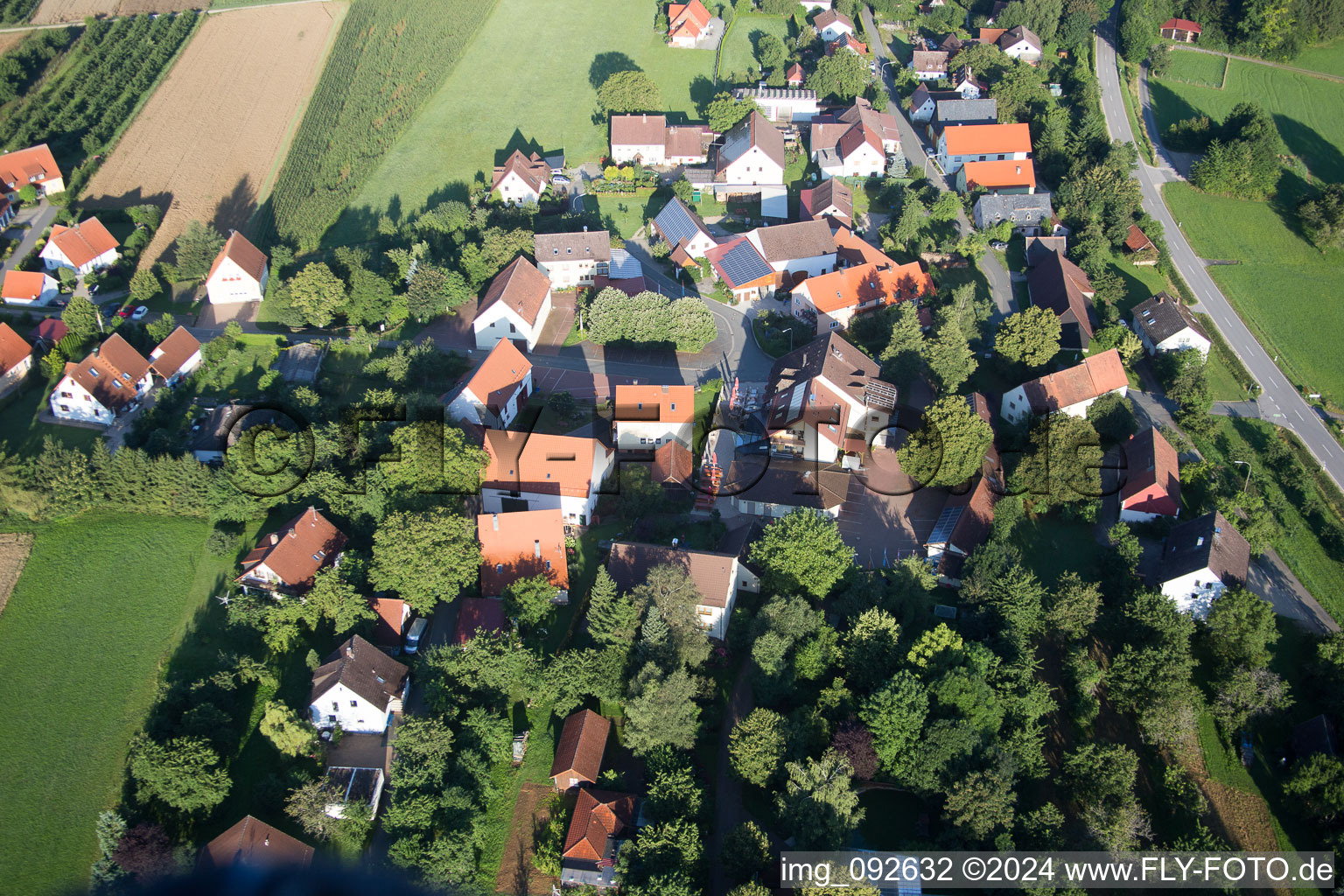 Vue aérienne de Haidhof dans le département Bavière, Allemagne