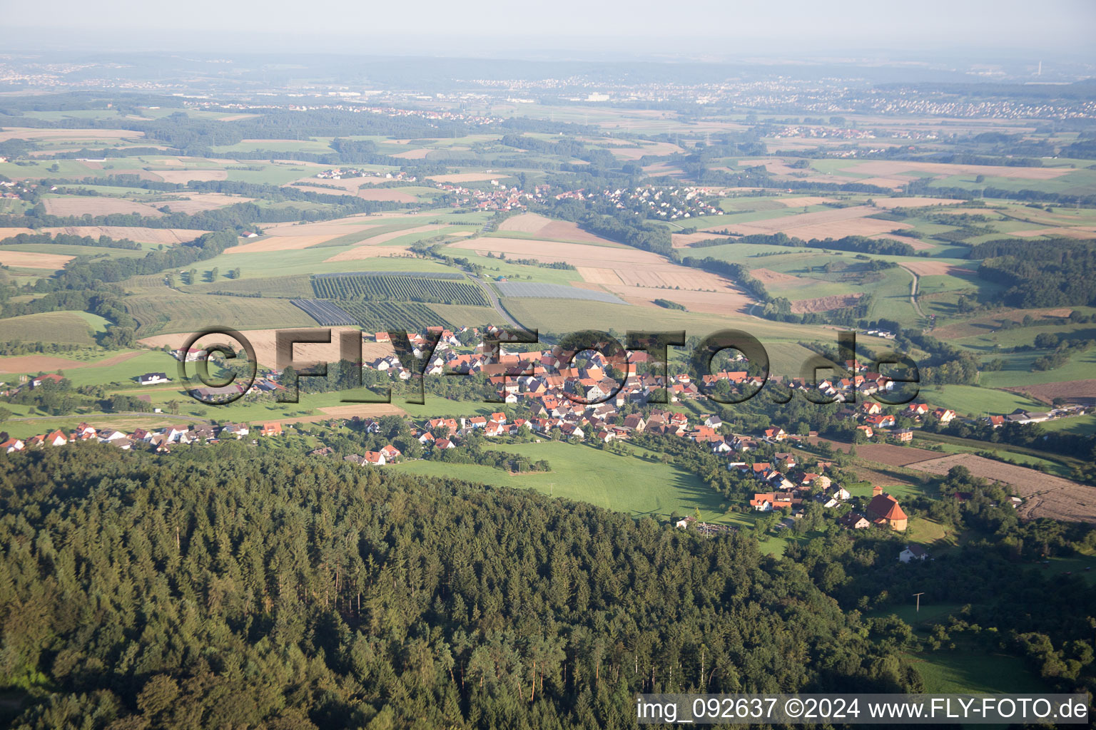 Photographie aérienne de Schlichenreuth dans le département Bavière, Allemagne