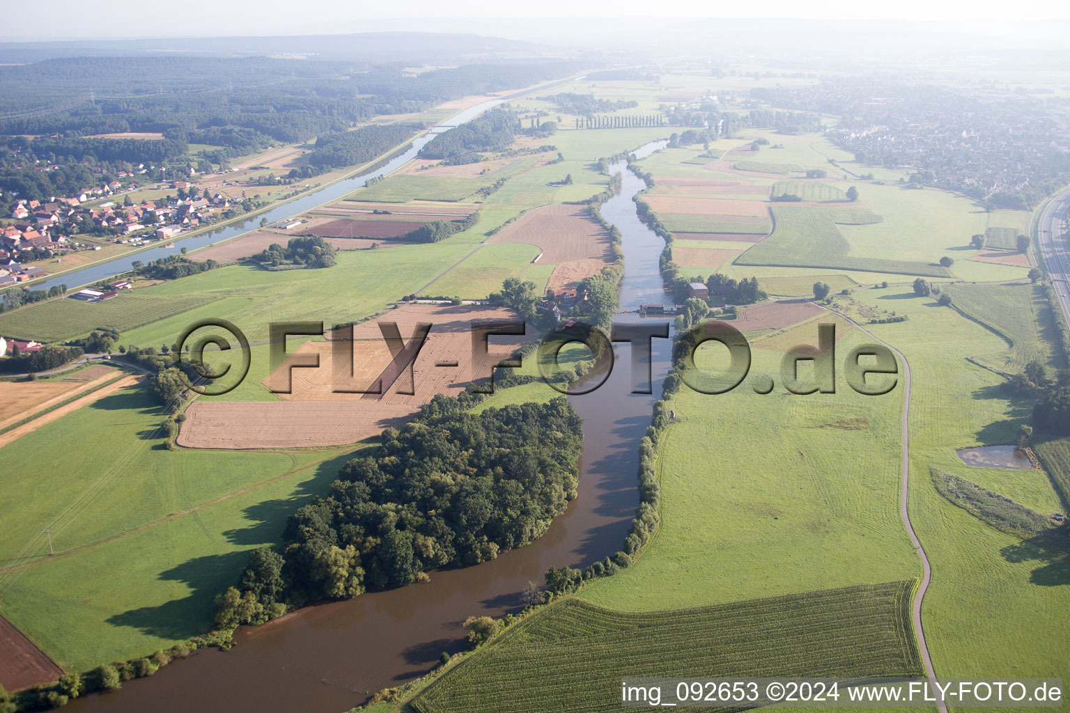 Vue aérienne de Möhrendorf dans le département Bavière, Allemagne