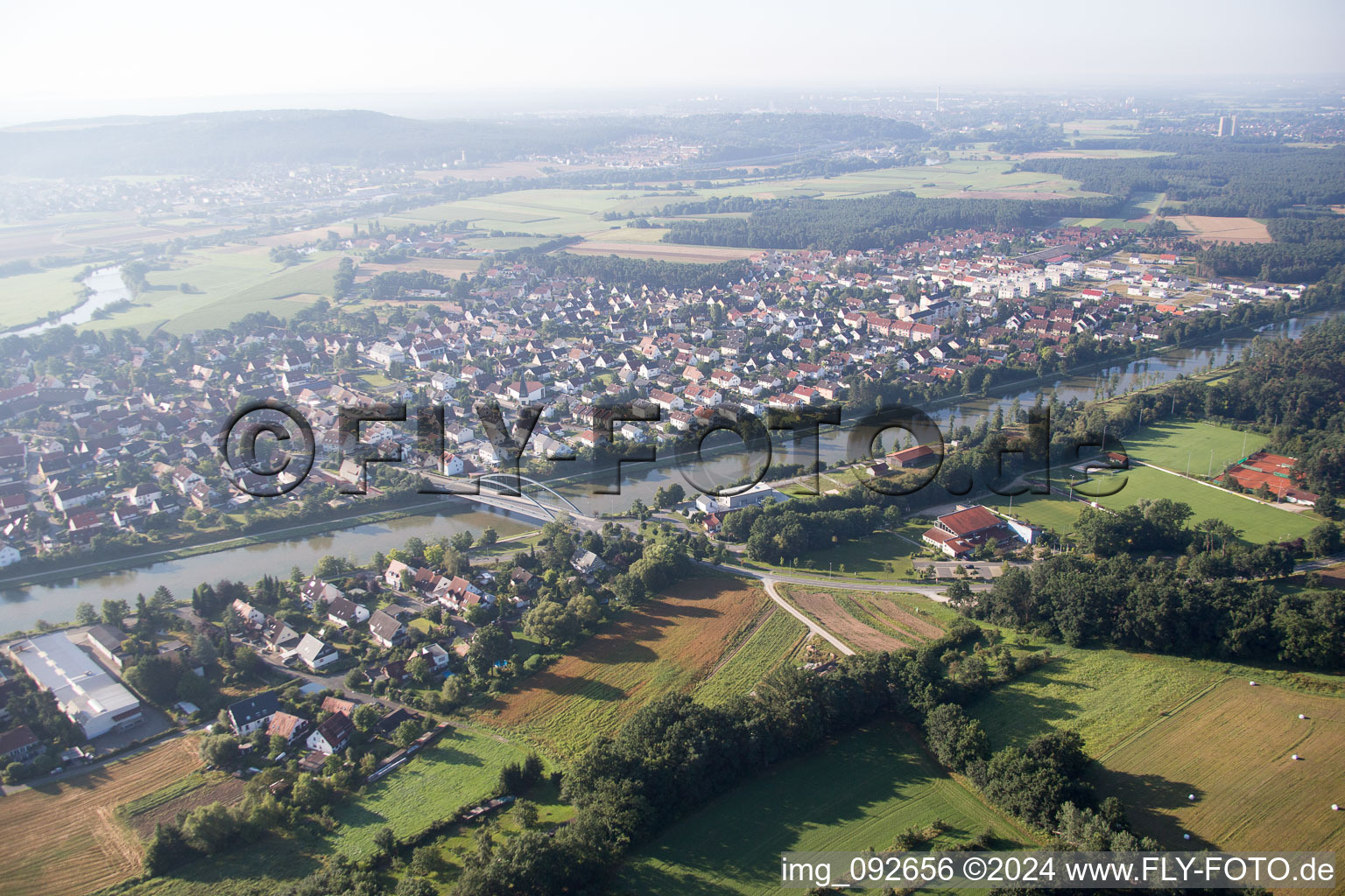 Photographie aérienne de Möhrendorf dans le département Bavière, Allemagne