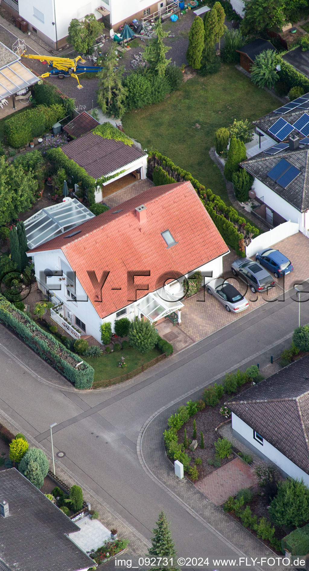 Photographie aérienne de Maxburgstr à le quartier Billigheim in Billigheim-Ingenheim dans le département Rhénanie-Palatinat, Allemagne