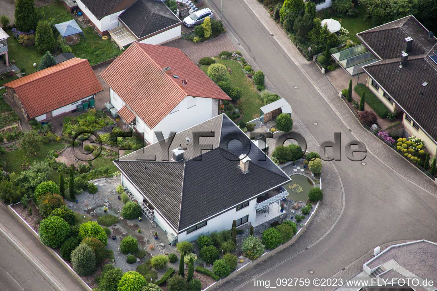 Photographie aérienne de Quartier Billigheim in Billigheim-Ingenheim dans le département Rhénanie-Palatinat, Allemagne