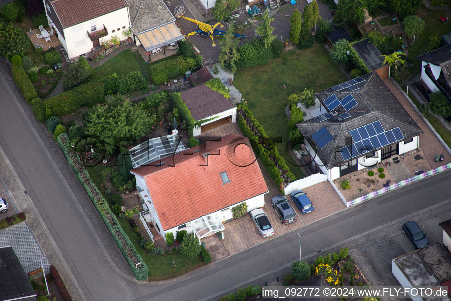 Photographie aérienne de Maxburgstr à le quartier Billigheim in Billigheim-Ingenheim dans le département Rhénanie-Palatinat, Allemagne