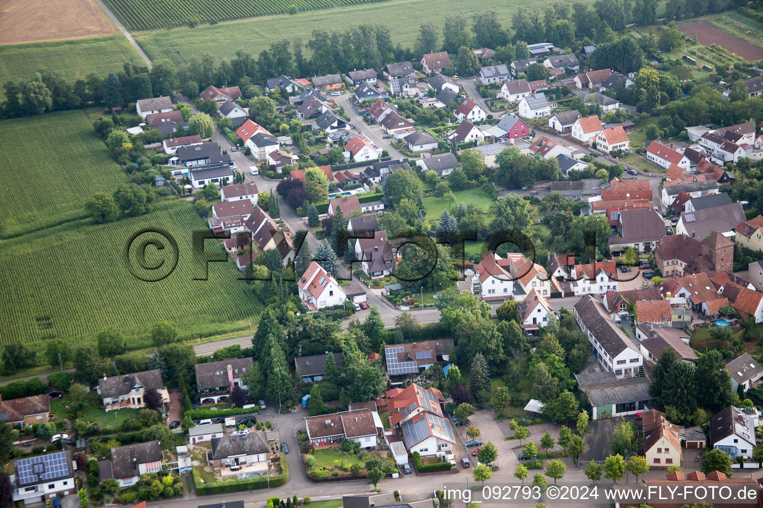 Image drone de Quartier Billigheim in Billigheim-Ingenheim dans le département Rhénanie-Palatinat, Allemagne