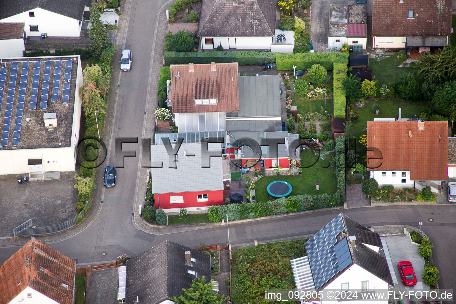 Vue aérienne de Quartier Billigheim in Billigheim-Ingenheim dans le département Rhénanie-Palatinat, Allemagne