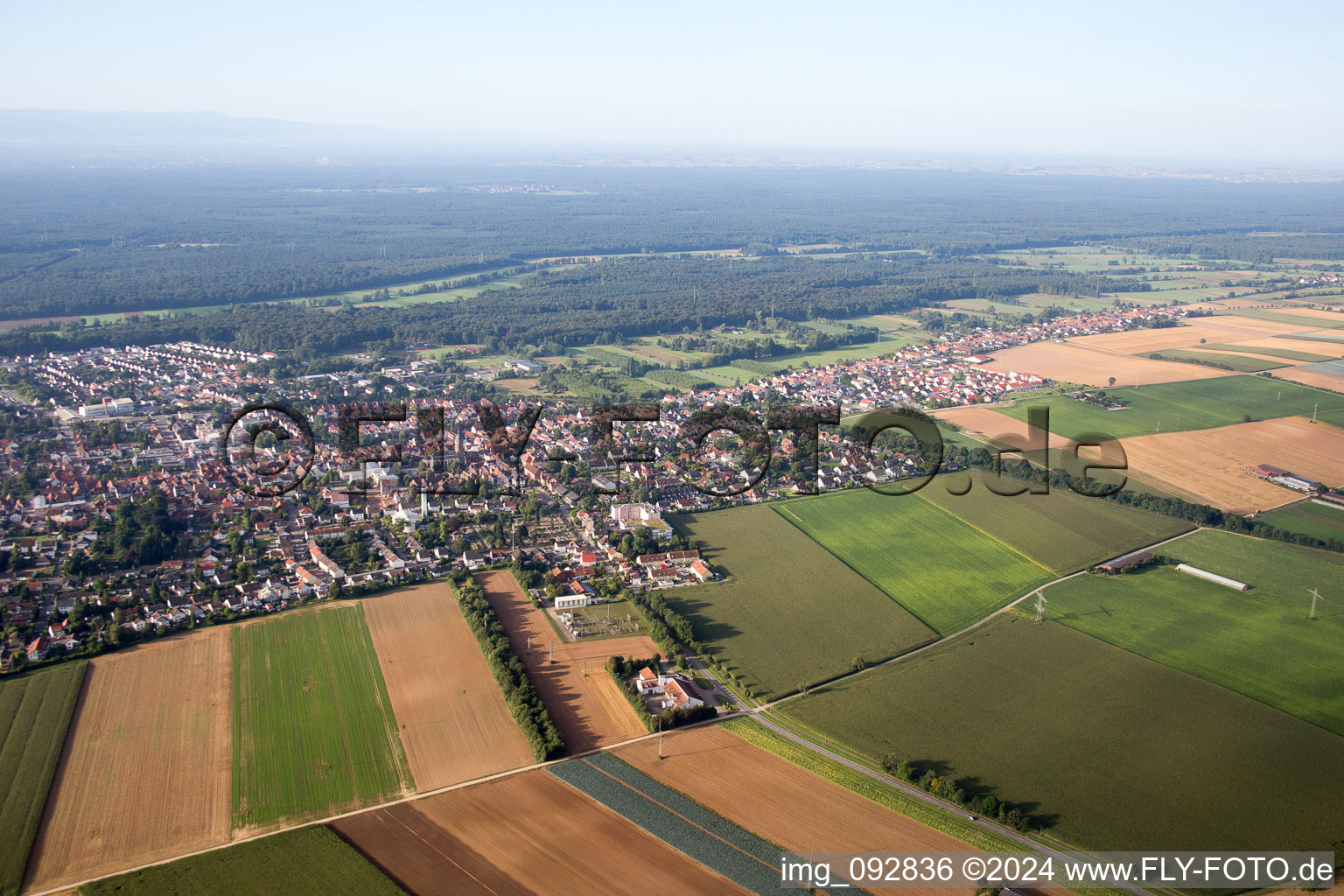 Photographie aérienne de Kandel dans le département Rhénanie-Palatinat, Allemagne