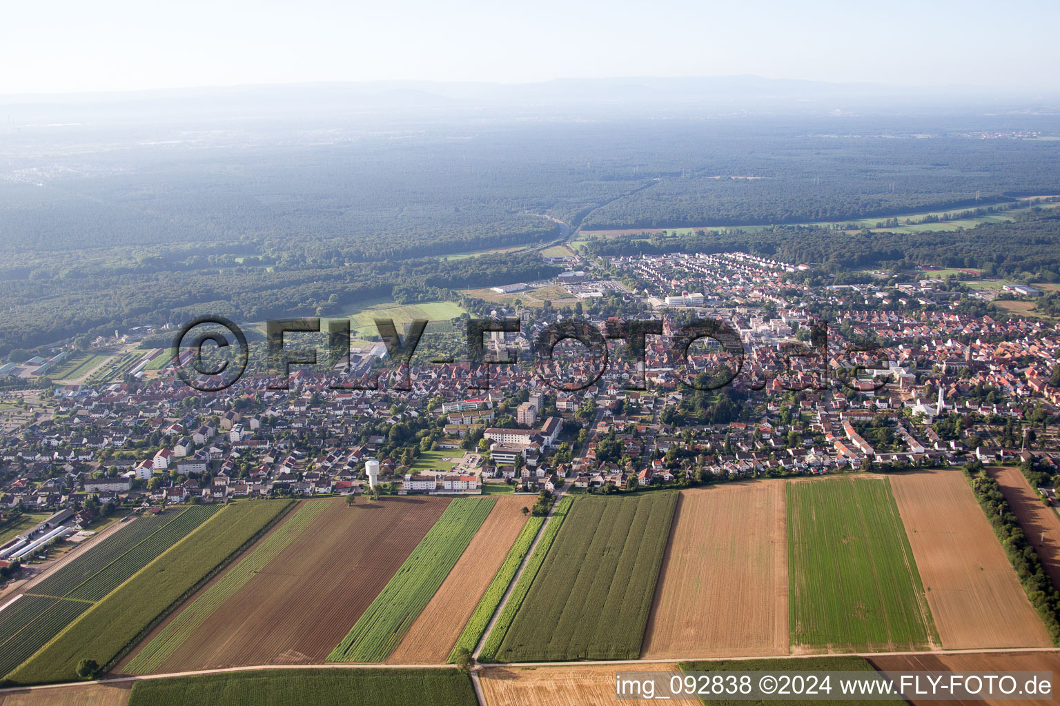 Kandel dans le département Rhénanie-Palatinat, Allemagne d'en haut