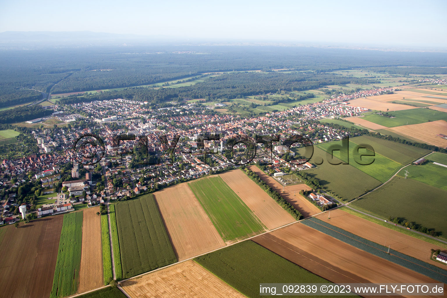 Kandel dans le département Rhénanie-Palatinat, Allemagne hors des airs