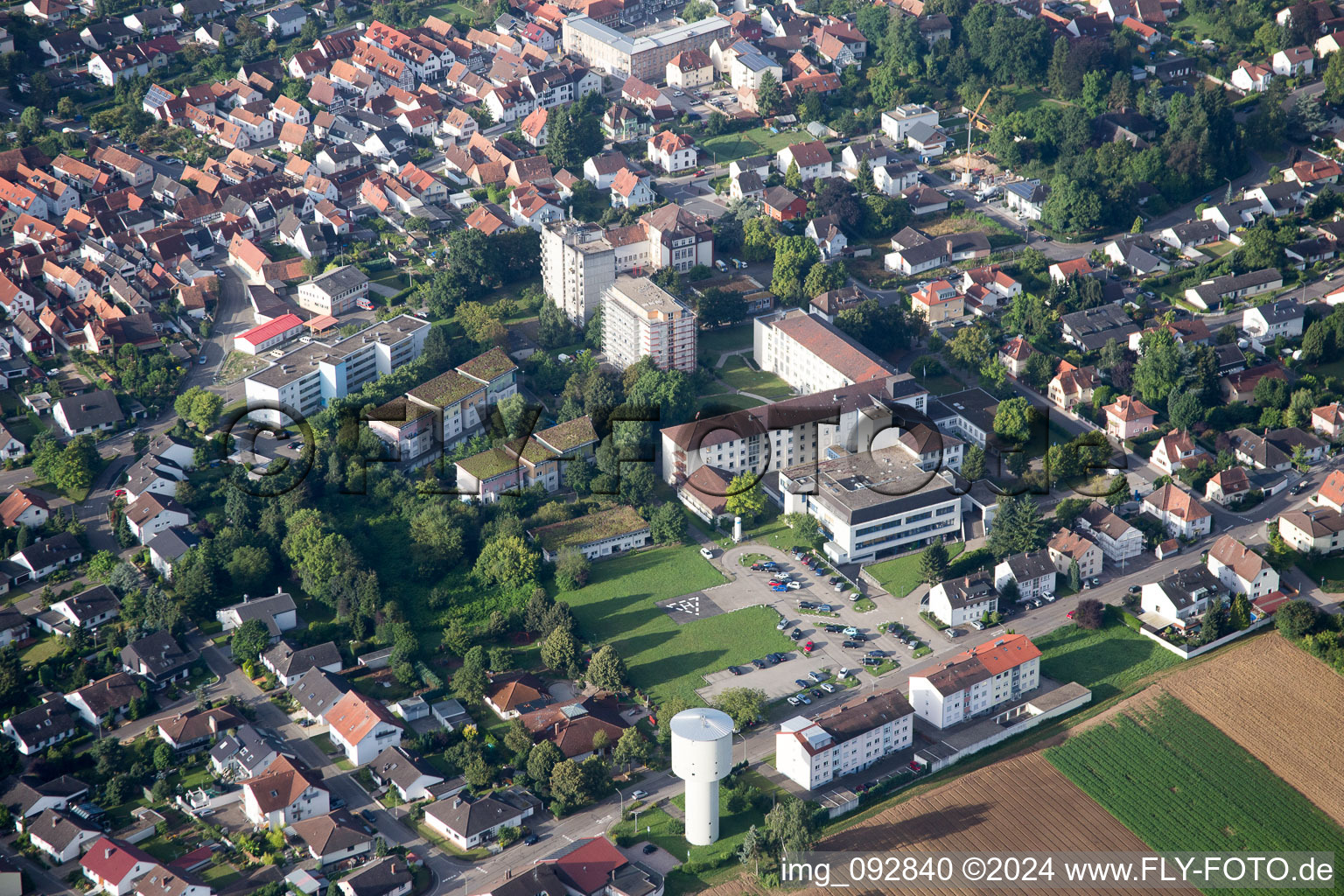 Kandel dans le département Rhénanie-Palatinat, Allemagne vue d'en haut