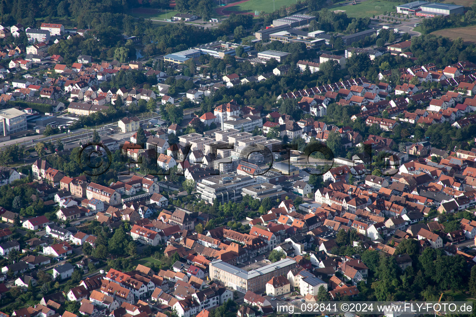 Kandel dans le département Rhénanie-Palatinat, Allemagne depuis l'avion