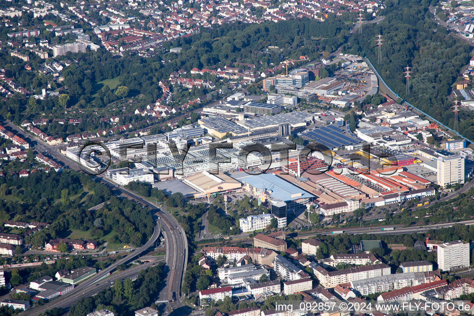 Photographie aérienne de Quartier Grünwinkel in Karlsruhe dans le département Bade-Wurtemberg, Allemagne