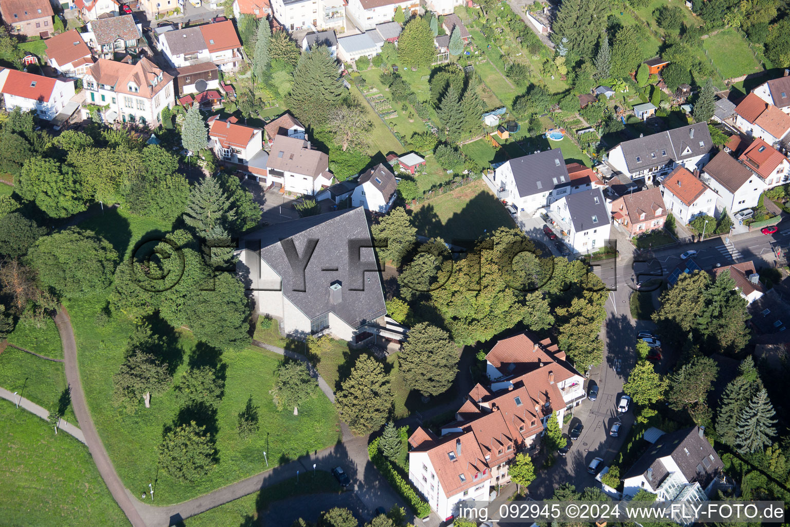 Photographie aérienne de Quartier Hohenwettersbach in Karlsruhe dans le département Bade-Wurtemberg, Allemagne