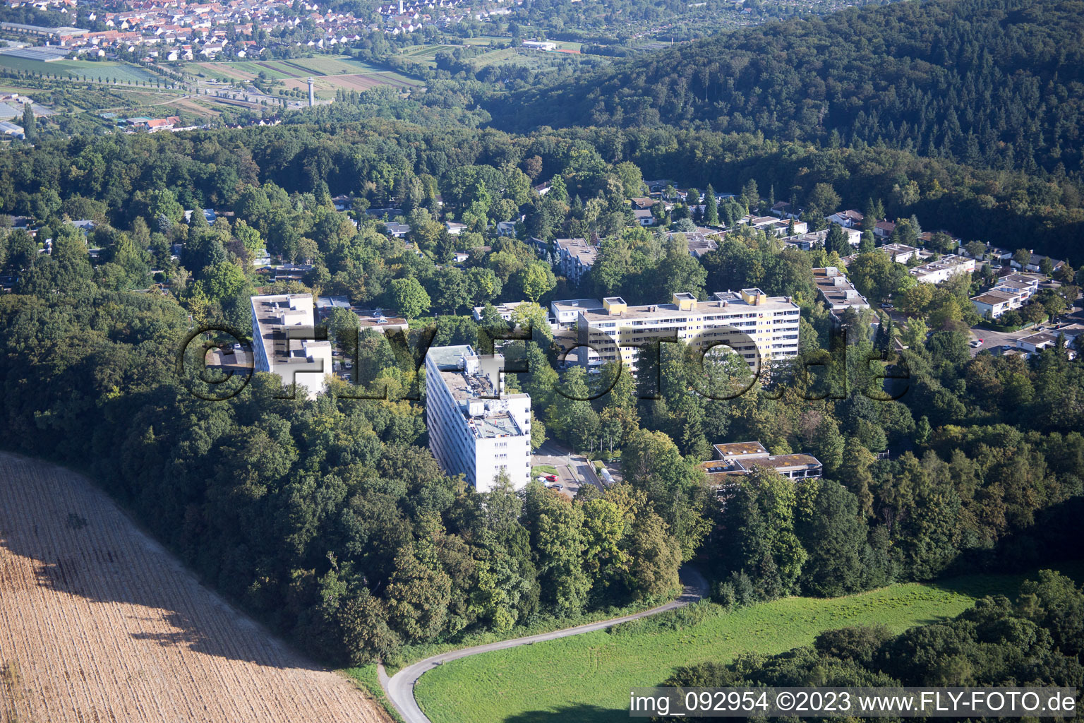 Quartier Durlach in Karlsruhe dans le département Bade-Wurtemberg, Allemagne d'un drone