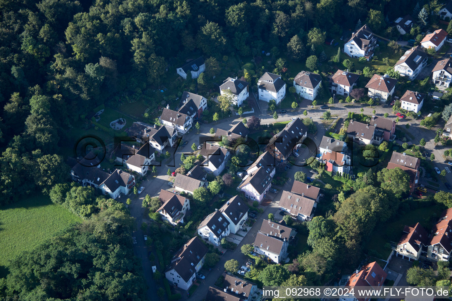 Quartier Wolfartsweier in Karlsruhe dans le département Bade-Wurtemberg, Allemagne depuis l'avion