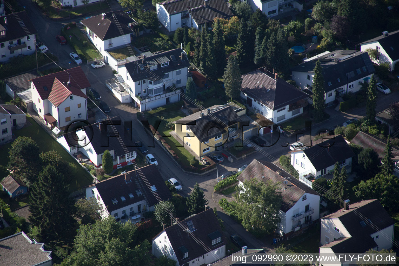Quartier Durlach in Karlsruhe dans le département Bade-Wurtemberg, Allemagne hors des airs