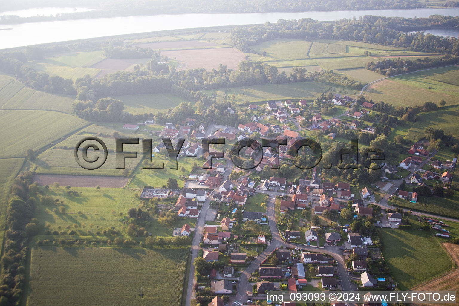 Photographie aérienne de Neuhaeusel dans le département Bas Rhin, France