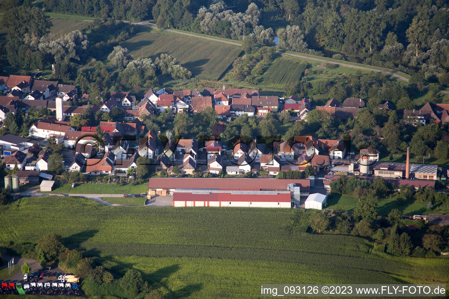Vue aérienne de Quartier Helmlingen in Rheinau dans le département Bade-Wurtemberg, Allemagne