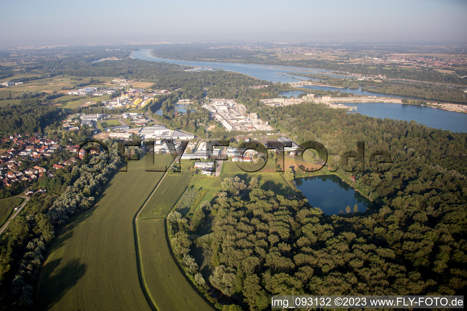 Photographie aérienne de Quartier Freistett in Rheinau dans le département Bade-Wurtemberg, Allemagne