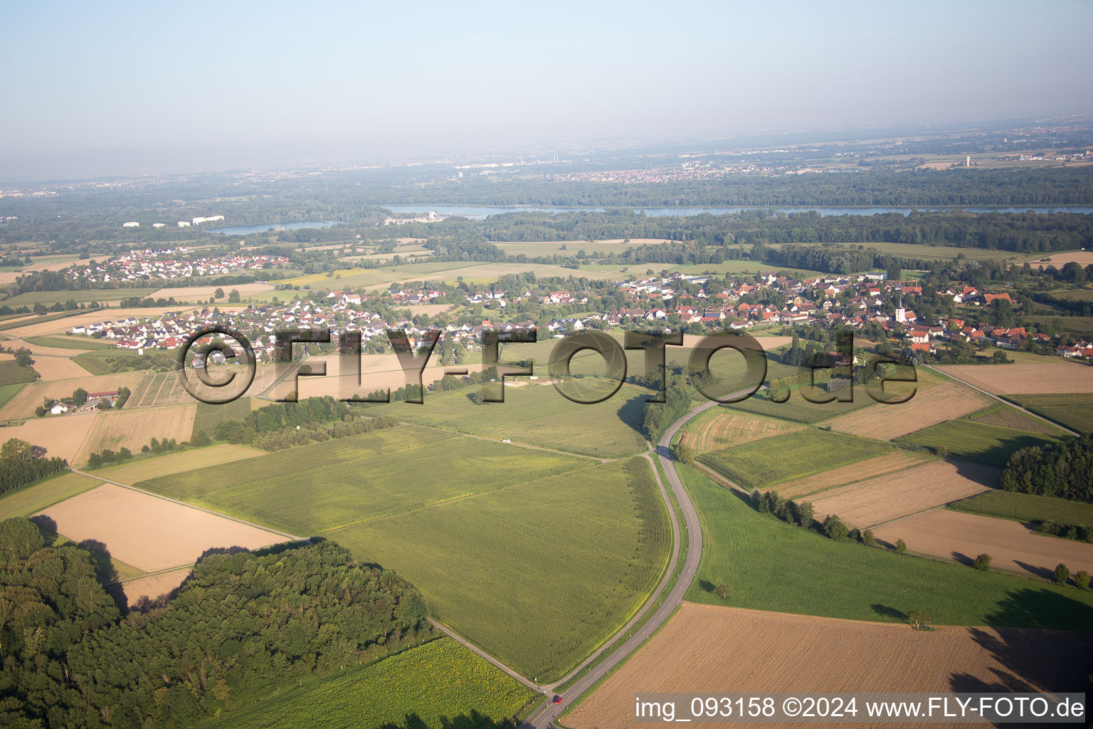 Vue aérienne de Quartier Diersheim in Rheinau dans le département Bade-Wurtemberg, Allemagne