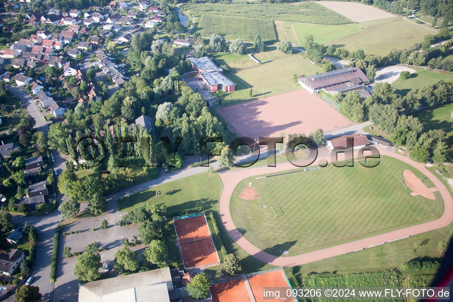 Meißenheim dans le département Bade-Wurtemberg, Allemagne d'en haut