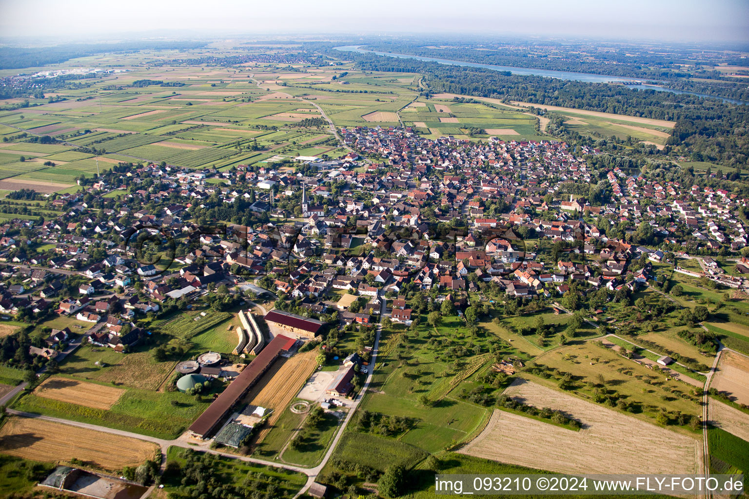 Vue aérienne de Schwanau dans le département Bade-Wurtemberg, Allemagne