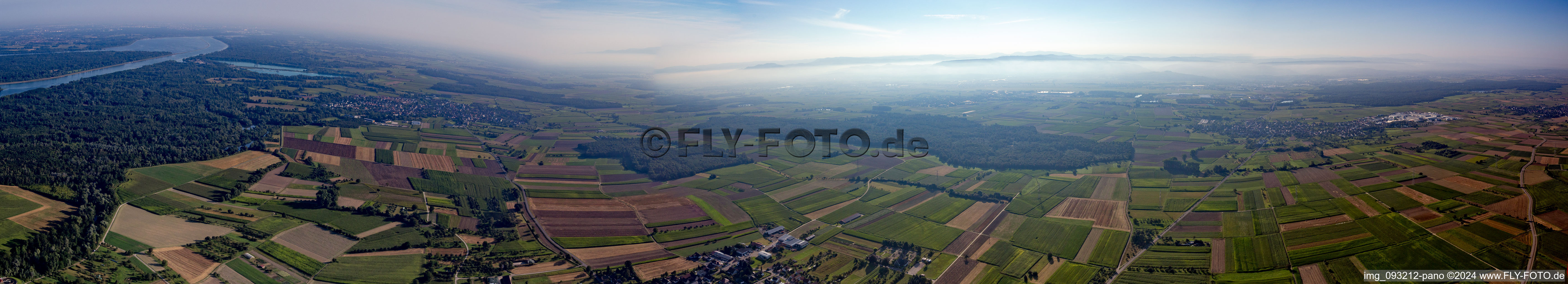 Vue aérienne de Panorama à Schwanau dans le département Bade-Wurtemberg, Allemagne